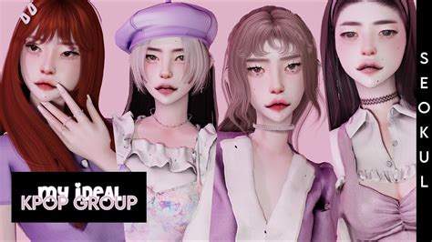 The Sims 4 Create A Sim My Ideal Kpop Group Collab With
