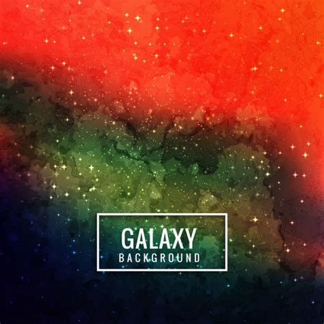 Free Vector Colorful Bright Galaxy Background