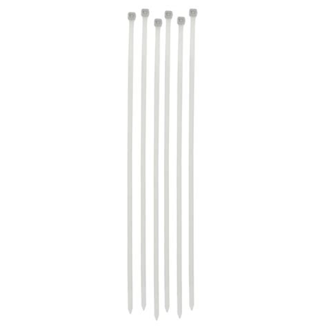 12 Clear Zip Ties 24 Pcs 1095 01