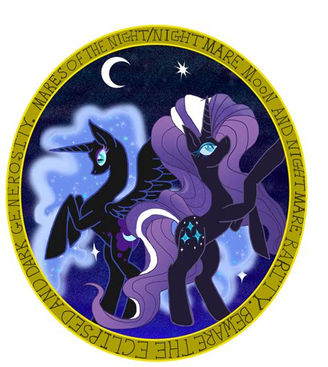 Nightmare Moon And Rarity By Sunnypopfeline On Deviantart