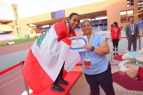 البطولة العربية للرجال والسيدات بألعاب القوى 5 ميداليات ملوّنة للبنان بينها ذهبية لعزيزة سبيتي