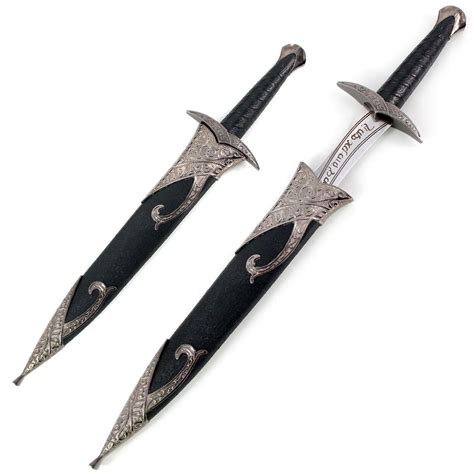 15 34 Short Fantasy Elven Sword Dagger With Scabbard 2f3 S