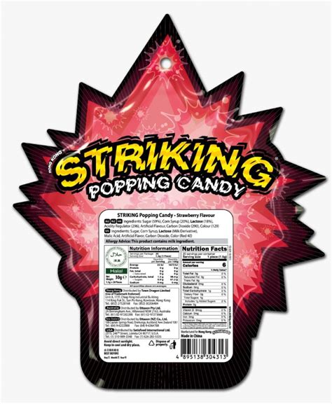 Striking Popping Candy 15g Christmas Special Edition Soda Drink