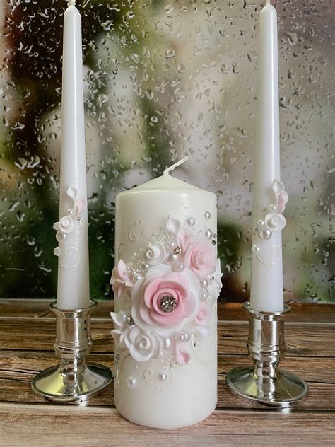 Unity Candle Set For Wedding Wedding Décor And Wedding Etsy