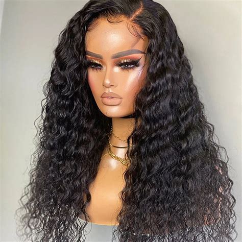 Water Wave Lace Front Wig Wet And Wavy Human Hair Wigs For Black Women X Loose Deep Wave Lace