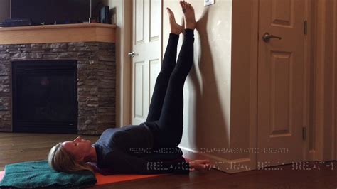 Legs Up The Wall Pelvic Floor Leg Movements Timed With Breath Youtube
