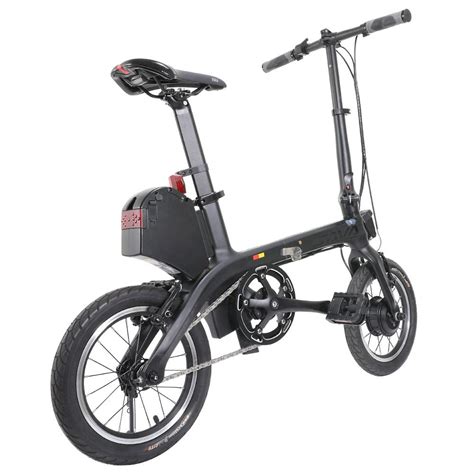 Sava E0 14 Inch Carbon Fiber Folding Electric Bicycle Black