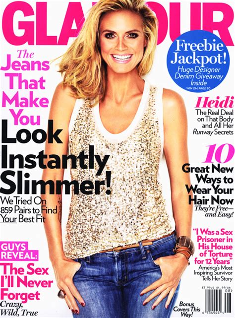 Heidi Klum Poses Topless For Glamour Magazines August 2011 Issue