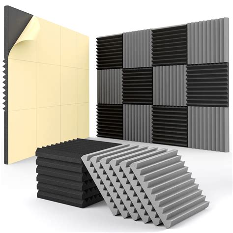 Buy 12 Pack Acoustic Panels Self Adhesive 1 X 12 X 12 Quick Recovery