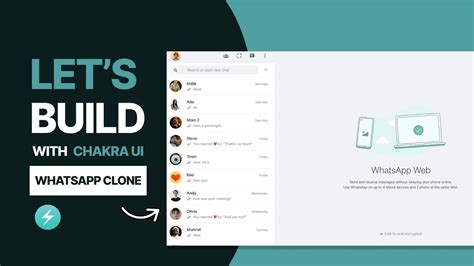 Whatsapp Web Clone With Chakra Ui Youtube