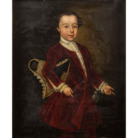 Follower Of Thomas Hudson British 1701 1779 Portrait Of A Young
