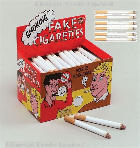 Fake Cigarettes With Smoke Effect Lit End Novelty Trick Joke Pranks Fancy Ts Ebay