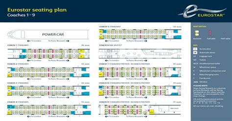 Eurostar Seating Plan Rail · Pdf Fileeurostar Seating Plan Coaches 1