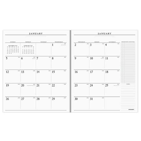 At A Glance 7090910 9 X 11 Executive Monthly 2024 2025 Padfolio Refill