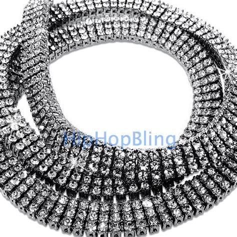 Bling Bling 3 Row Chain Is Extremely Icey And Blingy Over 550 Stones