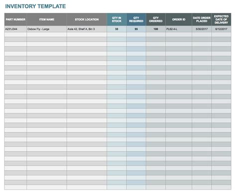 Home Inventory Template Google Sheets Virtkind