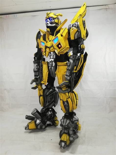 Transformer Bumblebee Costume Cosplay From Plastic Meters Etsy