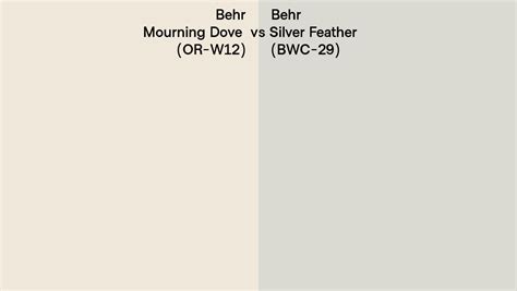 Behr Mourning Dove Vs Silver Feather Side By Side Comparison