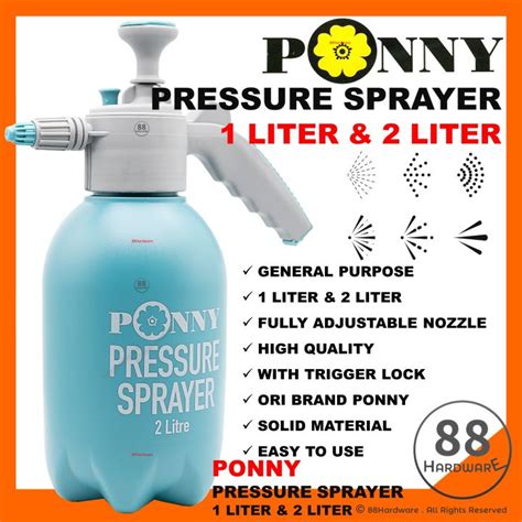 1L 2L Ponny Water Sprayer Pump Pam Racun Pam Racun Bateri Pump Racun