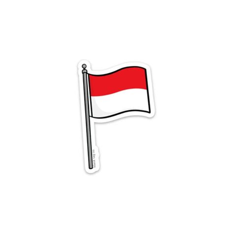 The Indonesia Flag Sticker Indonesia Flag Travel Stickers Flag
