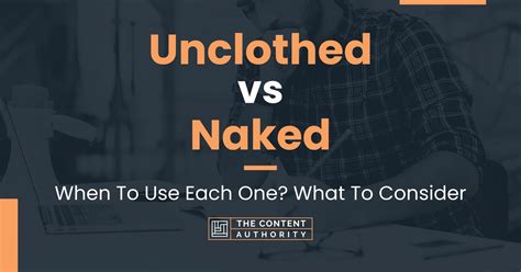 unclothed vs naked when to use each one what to consider