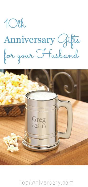 Try these excellent anniversary gifts ideas for husband, and he'll inevitably fell in love with you once again. Ten Year Wedding Anniversary Gift Ideas For Your Husband