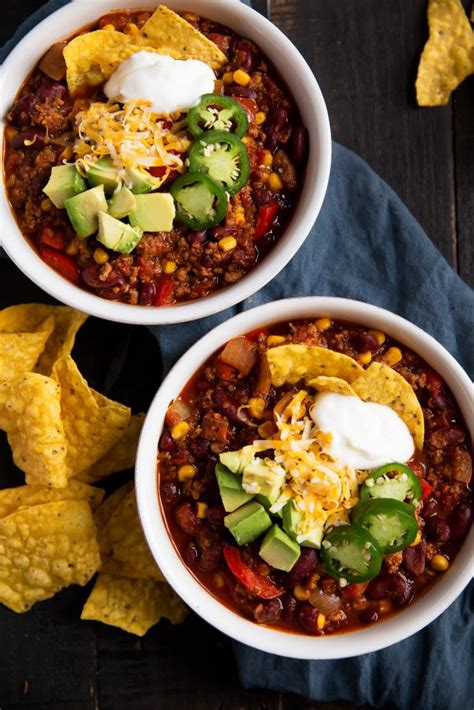 The Best Healthy Turkey Chili You Ll Ever Eat Ambitious Kitchen