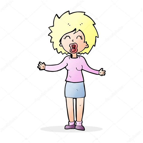 Cartoon Loud Woman Stock Vector Image By Lineartestpilot 101862512