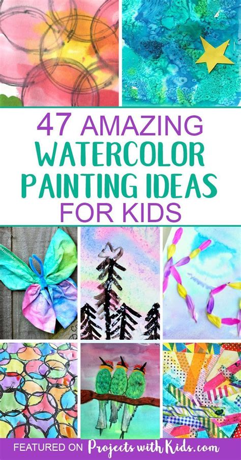 47 Creative Watercolor Painting Ideas Kids Will Love Kids Watercolor