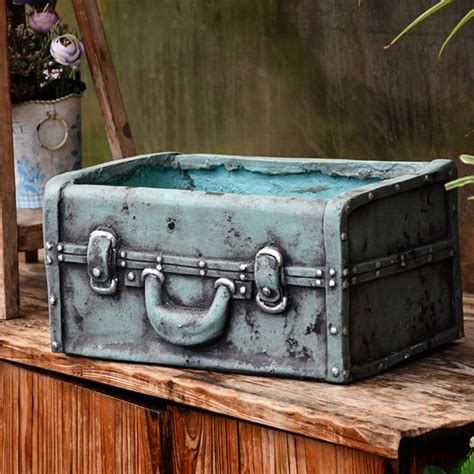 Vintage Inspired Suitcase Planter Apollobox