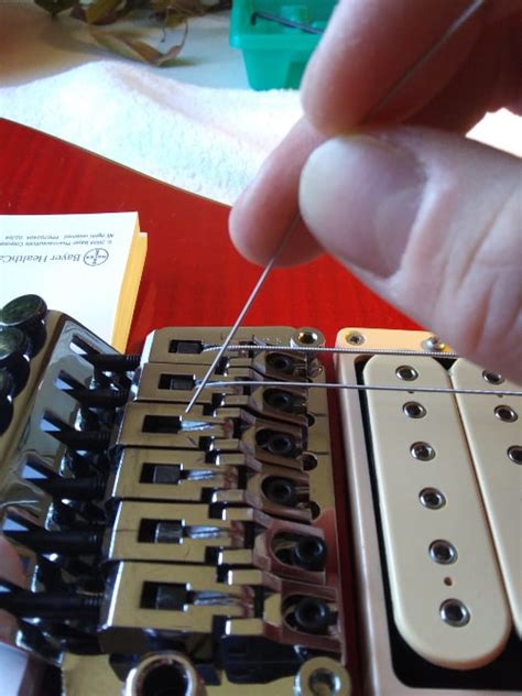 How To Change Strings On A Floyd Rose Tremolo The Guitar