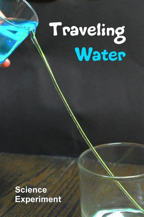 Traveling Water Experiment Science Experiments Kids Elementary