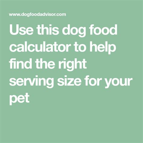 Dog and puppy food calculator. Use this dog food calculator to help find the right ...