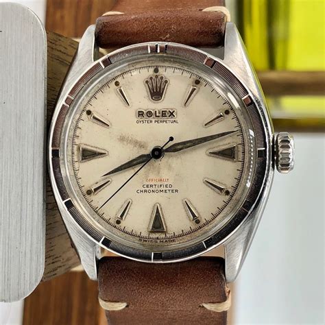 1961 vintage rare rolex 6103 red officially writing dial bubbleback awadwatches