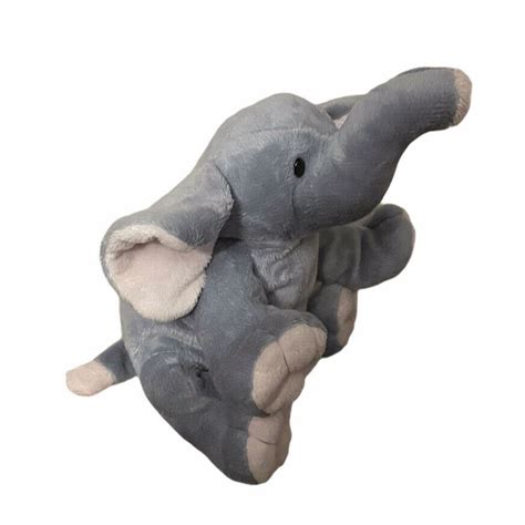 Ty Pluffies 2002 Winks The Elephant 9 Soft Plush Stuff Animal Toy Gray