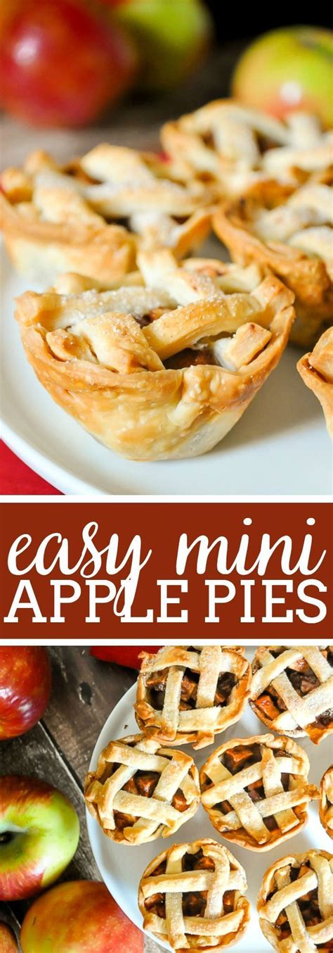Save the chocolate swiss roll for christmas, and try a pumpkin roll for thanksgiving. Mini Apple Pies - Perfect Holiday Dessert! | Mini apple pies, Individual apple pies, Apple pie