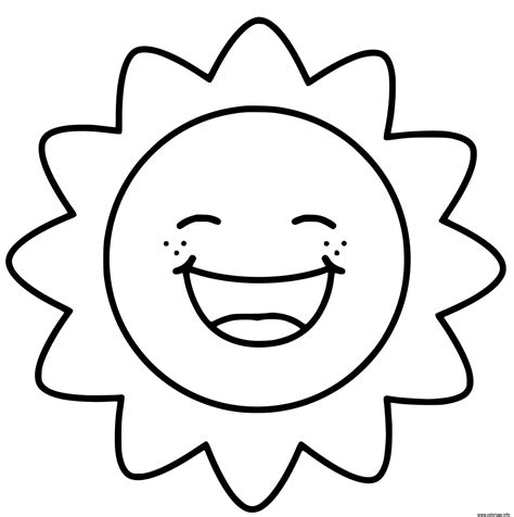 Coloriage Soleil Kawaii Sourire Sun