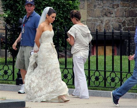 Mila Kunis Wore An Off White Gown For Ted Mila Kunis Wedding Dress
