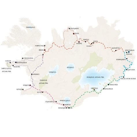 The Travelling Tedaldi Iceland Ring Road Map Iceland Adventure
