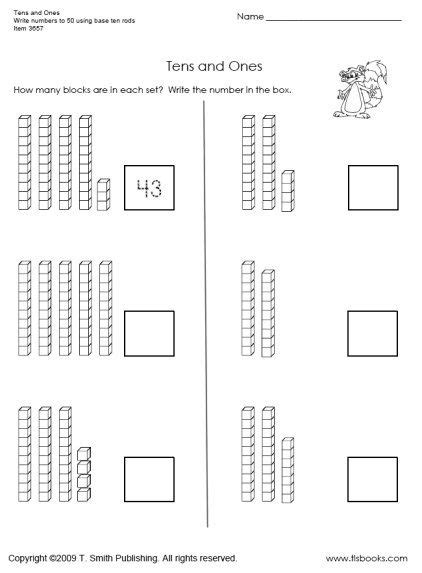 Worksheet will open in a new window. Snapshot image of Tens and Ones Worksheet 1 | Tens and ...