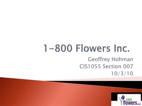 Ppt 1 800 Flowers Inc Powerpoint Presentation Free Download Id
