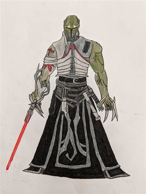 Heres A Sith Assassin Starkiller Sketch I Did Starwars