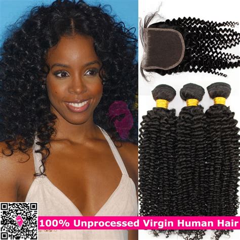 Kinky Curly Virgin Indian Remy Hair Bundles With Lace Closures Indi Remi Human Hair Weave With