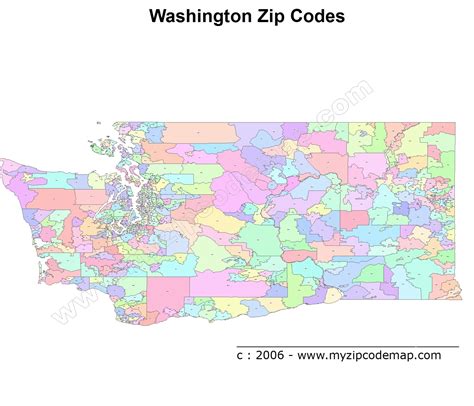 28 Wa Zip Code Map Maps Database Source