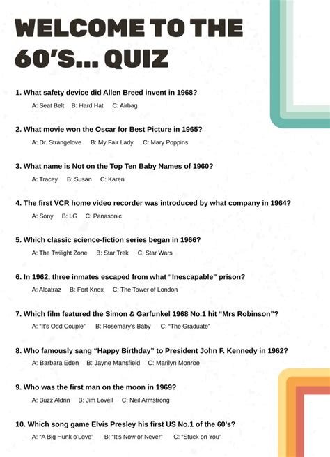 Free Printable Birthday Trivia Quiz With Answer Key Trivia 45 Off
