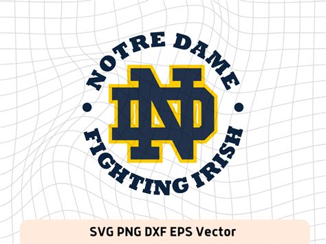 Notre Dame Fighting Irish Design Svg Graphic Png Vector Vectorency