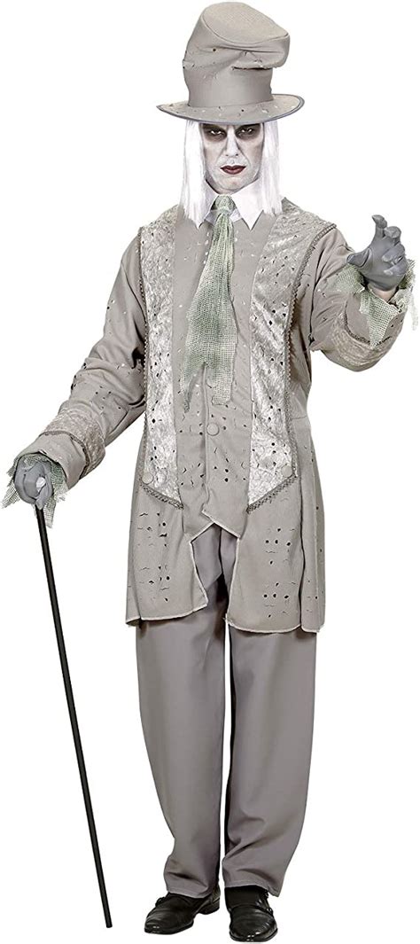 Mens Ghostly Gentleman Costume For Spooky Frightening Scary Halloween