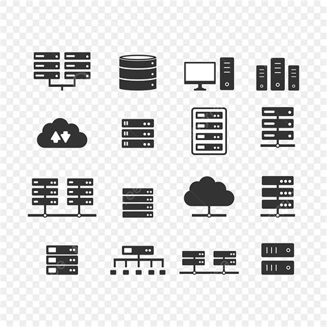 Server Data Center Vector Png Images Big Data Center And Server Icons