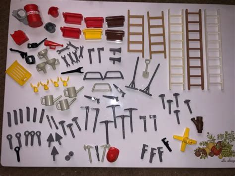 Playmobil Toolboxs Tools Ladders Mechanic Construction Gardener Gas
