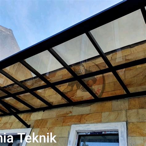 Jual Kanopi Besi Hollo Galvanis Atap Solarflat Bronze Kab Bogor